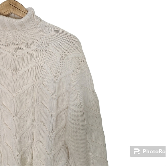 Aritzia WILFRED Champeaux 100% Merino Wool Cable-Knit Sweater Women's Size XXS - Picture 9 of 16